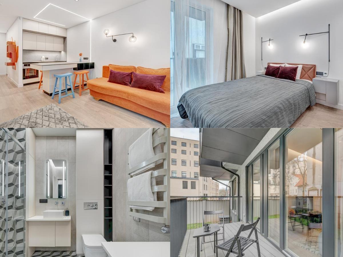 Happy Inn G, Self Check-In, Terrace, Underground Parking Вильнюс Экстерьер фото